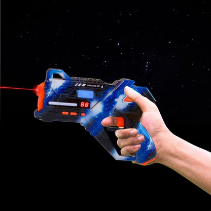 Virosa Laser Tag Set – 4 Player Multiplayer Set with Vests & 360° Sensors