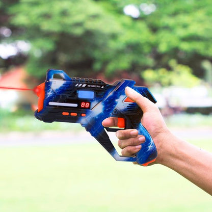Virosa Laser Tag Set – 4 Player Multiplayer Set with Vests & 360° Sensors