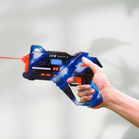 Virosa Lasergame Set – 4 Persoons Multiplayer Set met Vesten & 360° Sensoren