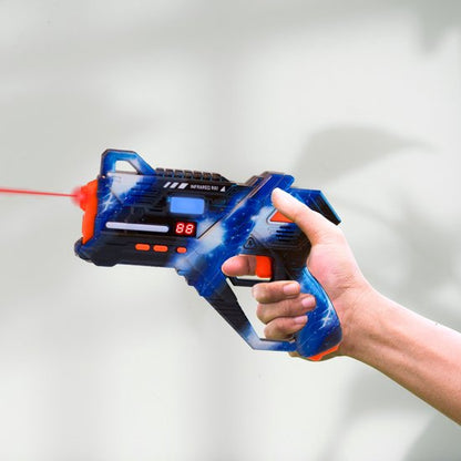 Virosa Laser Tag Set – 4 Player Multiplayer Set with Vests & 360° Sensors