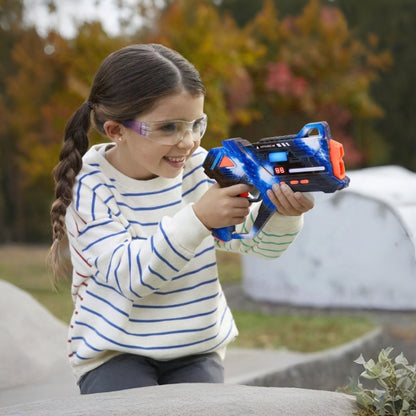 Virosa Laser Tag Set – 4 Player Multiplayer Set with Vests & 360° Sensors